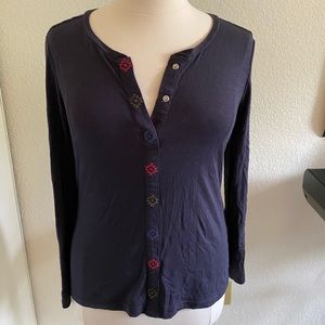 Ariat navy blue long sleeve